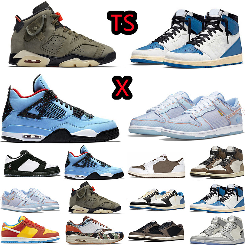 x Jumpman 1 Cactus Jack 4 5 6 Mens Womens Basketball Shoes travis scotts Designer Sail Fragment Mca Mocha University Blue Black Sports Sneakers Trainers, Item#32
x Jumpman 1 Cactus Jack 4 5 6 Mens Womens Basketball Shoes travis scotts Designer Sail Fragment Mca Mocha University Blue Black Sports Sneakers Trainers, Item#32