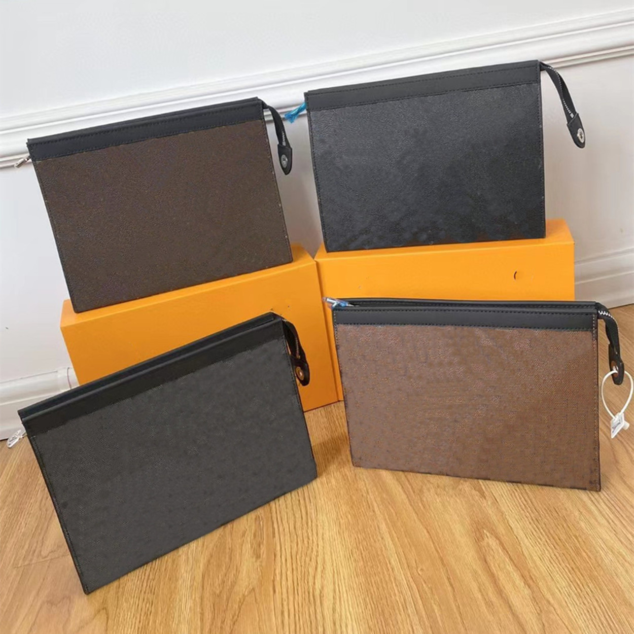 2022 Designer Clutch Bags Print Toiletry Women Bag Wallet Multi Pochettes Luxury High Men Quality Handbags Unisex With Box