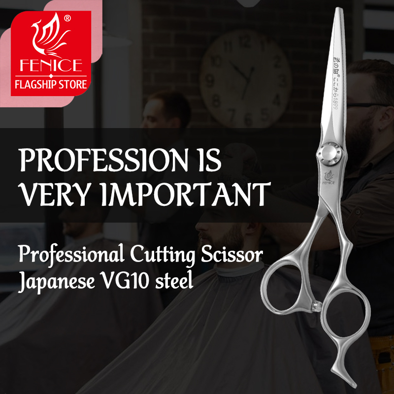 Fenice 6.0 inch Hairdressing Scissors Shears Hair Cutting Professional JP VG10 Steel for Barber shop 220317