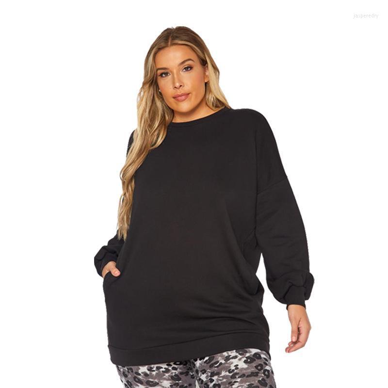 Plus Size Dresses Casual Straight Sweatshirts For Women Loose V-neck Full Sleeve Skirt Autumn Clothes Solid Color Long Top 5XL Jasp22, Black
Plus Size Dresses Casual Straight Sweatshirts For Women Loose V-neck Full Sleeve Skirt Autumn Clothes Solid Color Long Top 5XL Jasp22, Black