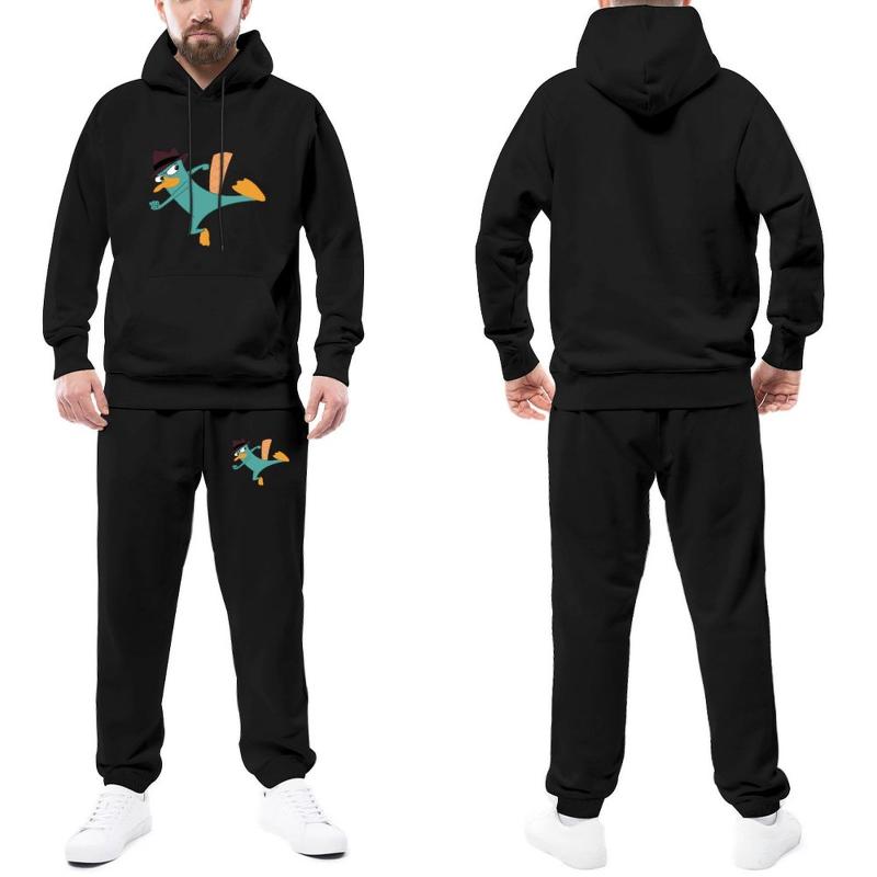 Men's Tracksuits Platypus Tracksuit Set Perry The Halloween Sweatsuits Man Sweatpants And Hoodie Casual, Gray-style
Men's Tracksuits Platypus Tracksuit Set Perry The Halloween Sweatsuits Man Sweatpants And Hoodie Casual, Gray-style
