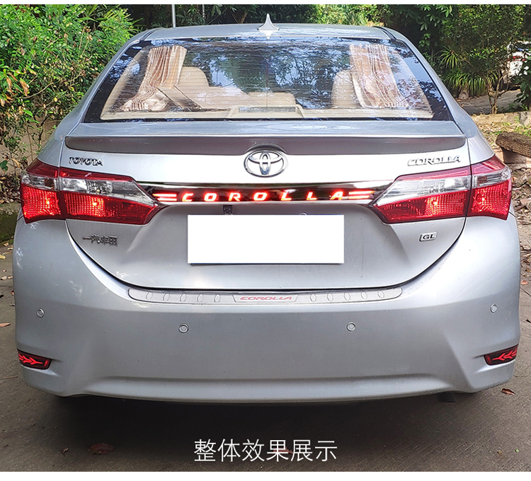 LED Rear Bumper Lights For Toyota Corolla 2014-19 Altis Running Lights Brake Stream Turn Signal Lamp Automotive Accessories