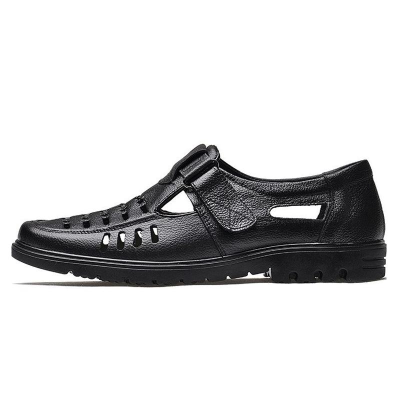 Sandals Nice Summer Shoes Men Genuine Leather High Quality British Brand Footwear Mens ZHK172, Black
Sandals Nice Summer Shoes Men Genuine Leather High Quality British Brand Footwear Mens ZHK172, Black