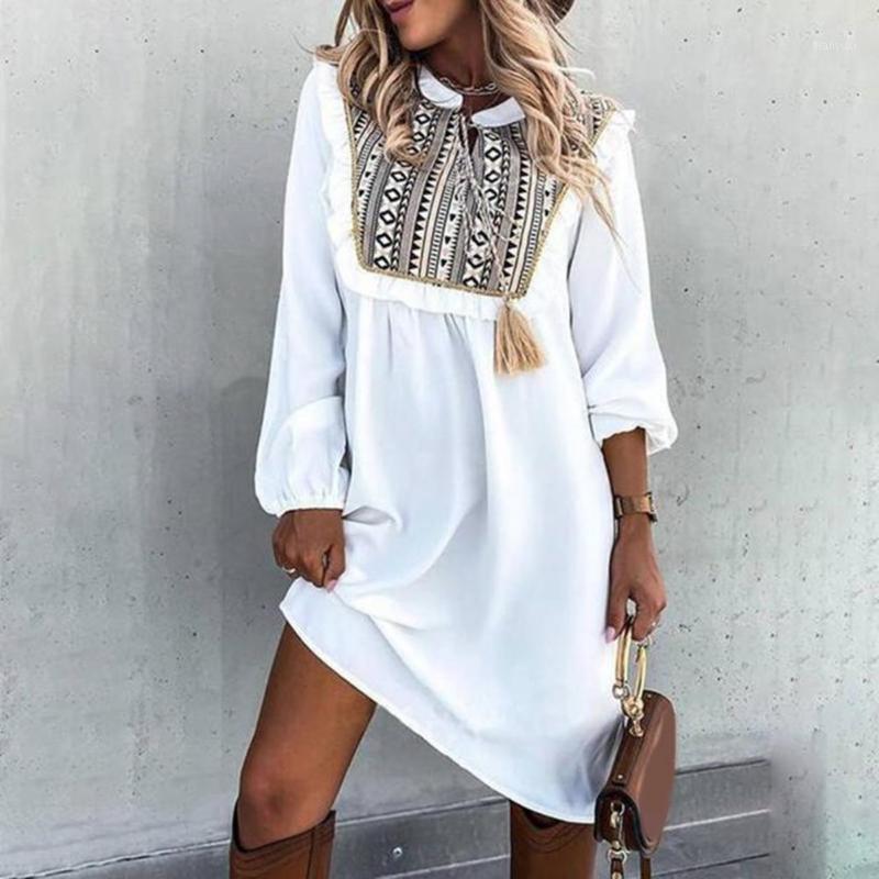Casual Dresses Female Ethnic Vintage Pattern Patchwork Shirt Tassel Dress O Neck Lantern Sleeve Large Hem Midi Woman Summer 2022, Black
Casual Dresses Female Ethnic Vintage Pattern Patchwork Shirt Tassel Dress O Neck Lantern Sleeve Large Hem Midi Woman Summer 2022, Black