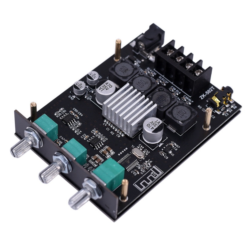 TPA3116D2 Bluetooth 5.0 2.1 Channel Power Audio Stereo Subwoofer Amplifier Board 50WX2+100W TREBLE Bass note tuning AMP S100H
