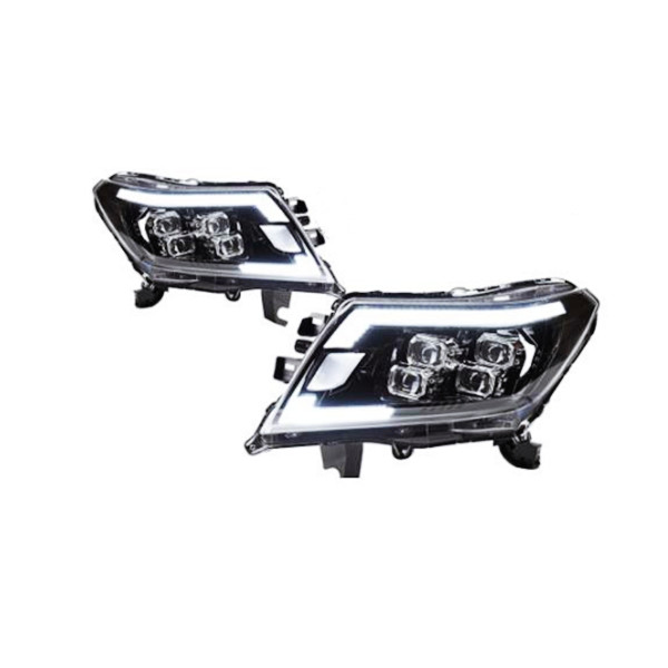 2 PCS Auto Car Head Light Parts For Navara NP300 20 15-20 20 LED Lamps Headlight DRL Daytime Running Lights Turn Signal
