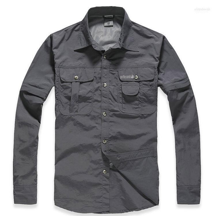 Men Fast Dry Shirt Breathable Anti UV Male Quick Shirts Detachable Sleeve Autumn Spring Size -XXL Men' Casual Eldd22, Gray
Men Fast Dry Shirt Breathable Anti UV Male Quick Shirts Detachable Sleeve Autumn Spring Size -XXL Men' Casual Eldd22, Gray
