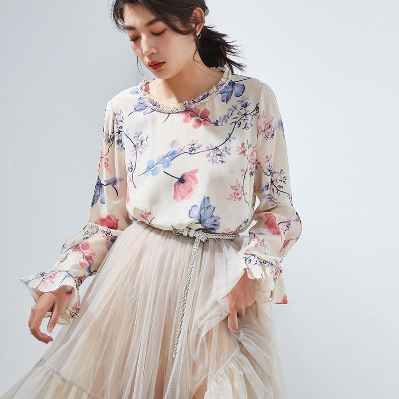 Women' Blouses & Shirts Spring And Summer 2022 Printed Crepe De Chine Silk Vintage Fashion Handmade Shirt Women 2009, Beige
Women' Blouses & Shirts Spring And Summer 2022 Printed Crepe De Chine Silk Vintage Fashion Handmade Shirt Women 2009, Beige