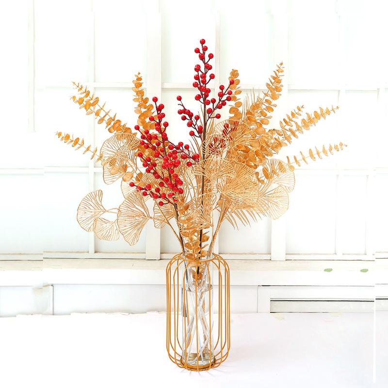 Decorative Flowers & Wreaths Golden Artificial Plants Eucalyptus Christmas Decor For Home Decoration Living Room Desk Party Wedding Holiday
Decorative Flowers & Wreaths Golden Artificial Plants Eucalyptus Christmas Decor For Home Decoration Living Room Desk Party Wedding Holiday