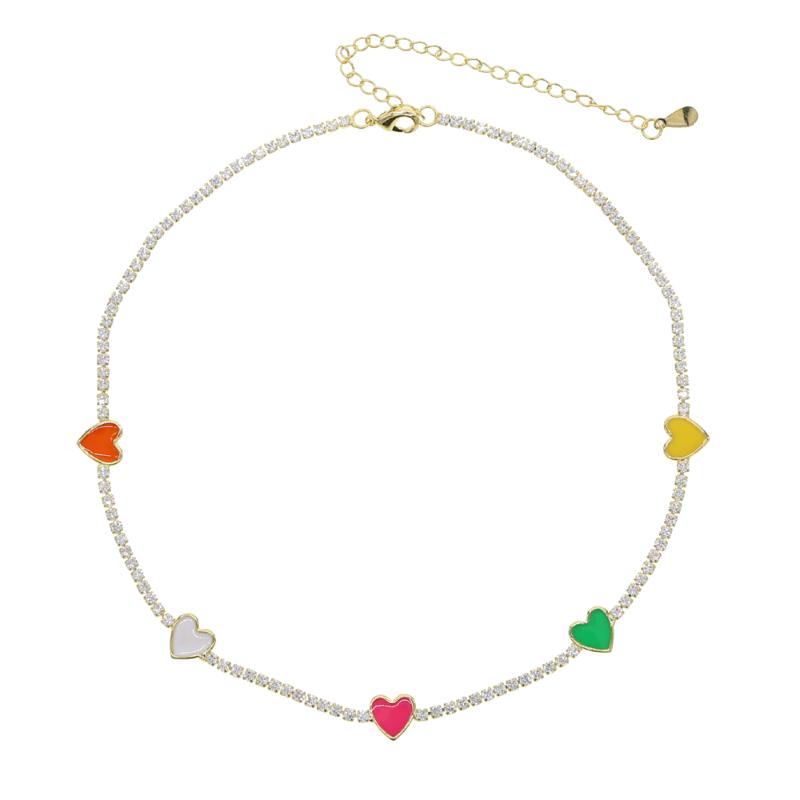 Chains Summer Arrived Candy Color Small Heart Layer Short Choker Necklaces For Women Girls Party Wedding Trendy Jewelry GiftsChains
Chains Summer Arrived Candy Color Small Heart Layer Short Choker Necklaces For Women Girls Party Wedding Trendy Jewelry GiftsChains