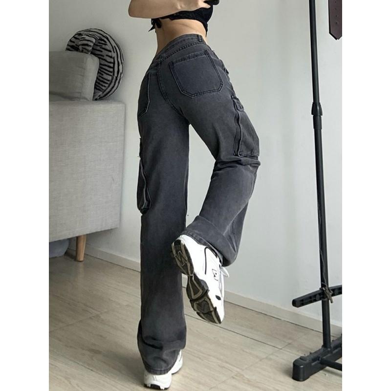 Women' Jeans Womens Distressed High Waist Workwear Multi Pocket Retro Hippie Pants Loose Y2k Straight Sweatpants
Women' Jeans Womens Distressed High Waist Workwear Multi Pocket Retro Hippie Pants Loose Y2k Straight Sweatpants
