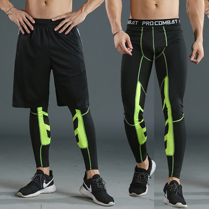 Mens Compression Pants Male Tights Leggings for Running Gym Sport Fitness Quick Joggings Workout White Black Trousers 220727