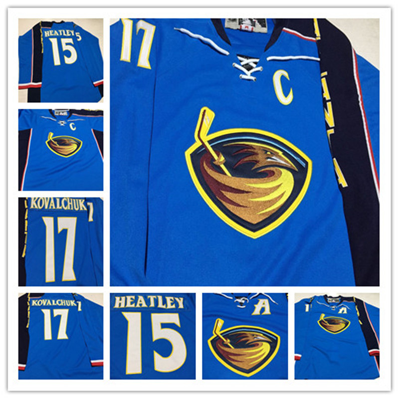 Custom 2009-10 Vintage 17 Ilya Kovalchuk Atlanta Thrashers Hockey Jerseys Men's 15 Dany Heatley Stitched Ice Jersey Size S-4XXXL, #15
Custom 2009-10 Vintage 17 Ilya Kovalchuk Atlanta Thrashers Hockey Jerseys Men's 15 Dany Heatley Stitched Ice Jersey Size S-4XXXL, #15