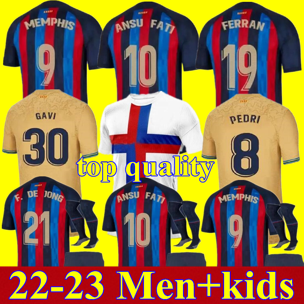 22 23 ANSU FATI Camisetas de football soccer jersey home away MEMPHIS BARCElONA PEDRI BARCA 2022 2023 F. DE JONG DEST kit shirts adult men kids kits youth sets third, Adult 3rd+patch
22 23 ANSU FATI Camisetas de football soccer jersey home away MEMPHIS BARCElONA PEDRI BARCA 2022 2023 F. DE JONG DEST kit shirts adult men kids kits youth sets third, Adult 3rd+patch