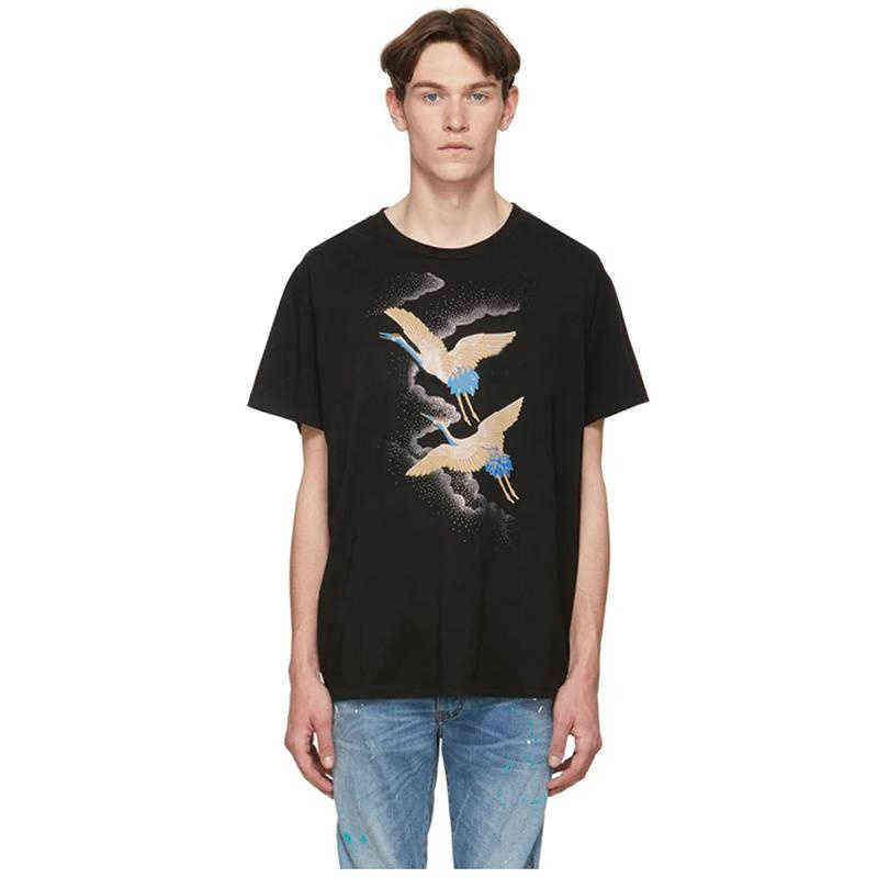 Fashion Mens Stylist T Shirts Summer T Shirt Crane Printing High Quality T Shirt Hip Hop Men Women Short Sleeve Tees Size S-XXL, Black
Fashion Mens Stylist T Shirts Summer T Shirt Crane Printing High Quality T Shirt Hip Hop Men Women Short Sleeve Tees Size S-XXL, Black
