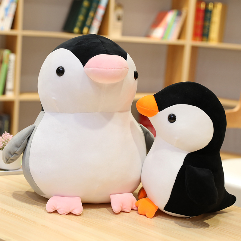 2555cm kawaii huggable soft pillow penguins plush stuffed baby doll kids toy birthday gift for children girls