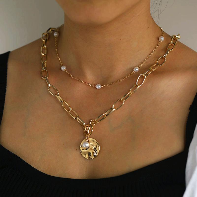 Pendant Necklaces Gothic Baroque Pearl Coin Choker Necklace For Women Wedding Punk Bead Lariat Gold Color Long Chain Jewelry GiftPendant
Pendant Necklaces Gothic Baroque Pearl Coin Choker Necklace For Women Wedding Punk Bead Lariat Gold Color Long Chain Jewelry GiftPendant