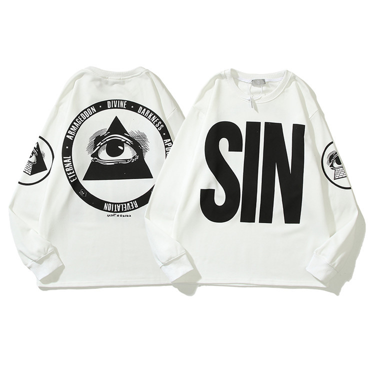 White Sweatshirt Round Neck Printed Hoodies Men Women High Quality Hoode Loose Pullovers 22FW
White Sweatshirt Round Neck Printed Hoodies Men Women High Quality Hoode Loose Pullovers 22FW