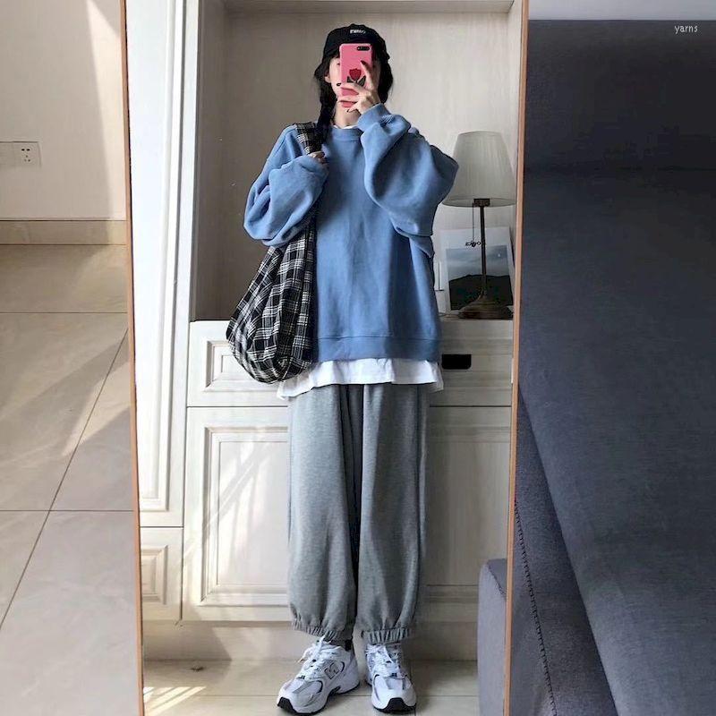 Outfits For Women Autumn And Winter Korean Loose Fake Two-piece Plus Velvet Pullover Girl Student Sports Trousers Tracksuit Women' Tracksui, Suit
Outfits For Women Autumn And Winter Korean Loose Fake Two-piece Plus Velvet Pullover Girl Student Sports Trousers Tracksuit Women' Tracksui, Suit