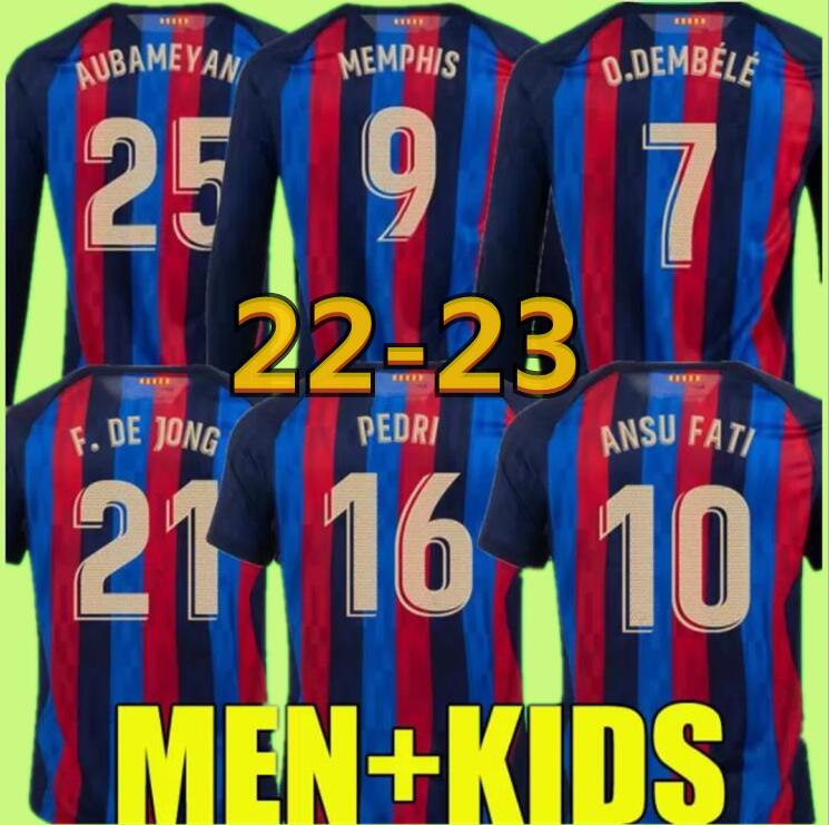 Camisetas de football MEMPHIS PEDRI ADAMA AUBA barcelona soccer jersey FERRAN 22 23 ANSU FATI 2022 2023 F. DE JONG DEST kit shirt men home long sleeve women tops, Home long sleeve lfp
Camisetas de football MEMPHIS PEDRI ADAMA AUBA barcelona soccer jersey FERRAN 22 23 ANSU FATI 2022 2023 F. DE JONG DEST kit shirt men home long sleeve women tops, Home long sleeve lfp