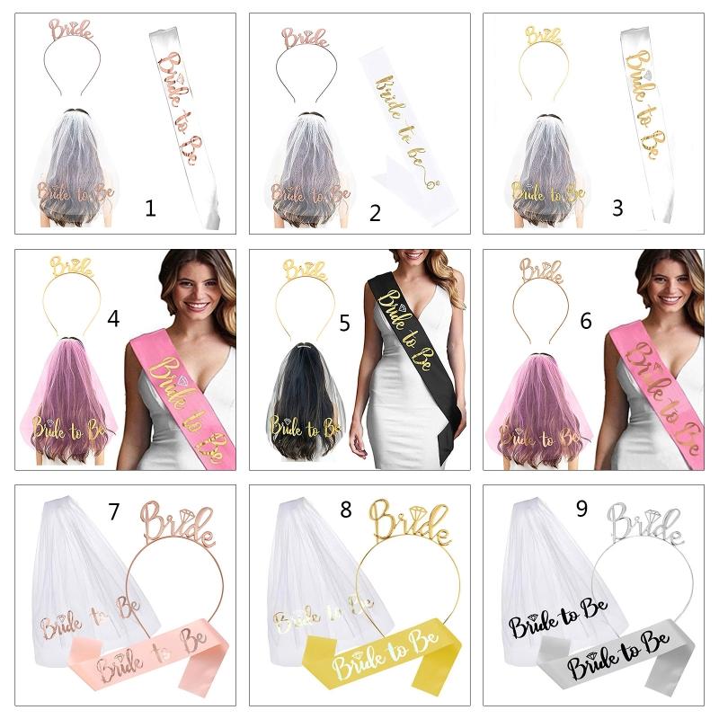 Headpieces Bachelorette Headband Veil Set For Bride To Be Gift Bridal Shower Supplies 3 Pack Sash & HeadbandHeadpieces
Headpieces Bachelorette Headband Veil Set For Bride To Be Gift Bridal Shower Supplies 3 Pack Sash & HeadbandHeadpieces