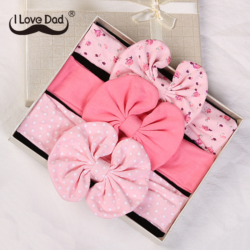 3 PcsSet Dicetak Bayi Ikat Kepala Elastis Busur Anakanak Dot Turban Bando Rambut Band untuk Anak Perempuan Aksesoris Rambut Bayi Tidak Ada 220611
