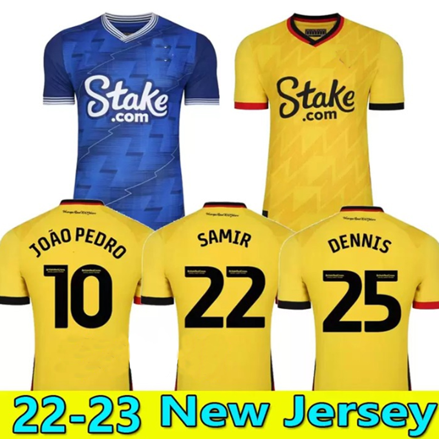 Watfords soccer jerseys 22 23 JOAO PEDRO SARR DENNIS football shirts LOUZA SEMA MASINA 2022 2023 home away Camisetas de futbol men kids kit set Player version uniforms, 22-23 blue away kit+socks withlogo
Watfords soccer jerseys 22 23 JOAO PEDRO SARR DENNIS football shirts LOUZA SEMA MASINA 2022 2023 home away Camisetas de futbol men kids kit set Player version uniforms, 22-23 blue away kit+socks withlogo
