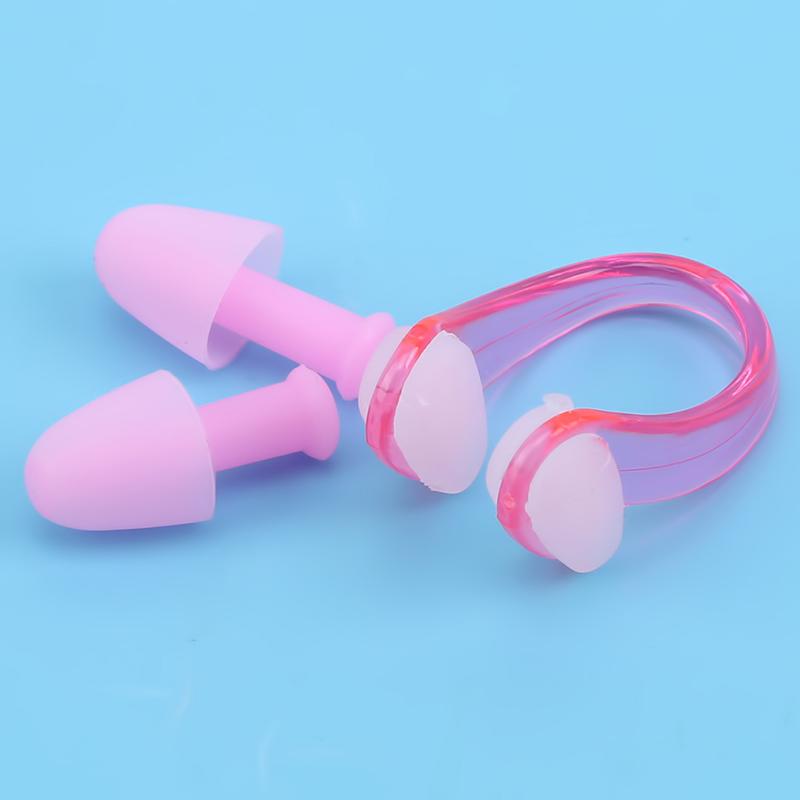 Pool & Accessories Soft Silicone Swimming Nose Clips + 2 Ear Plugs Earplugs Set Solid Color Water Sports Tools
Pool & Accessories Soft Silicone Swimming Nose Clips + 2 Ear Plugs Earplugs Set Solid Color Water Sports Tools