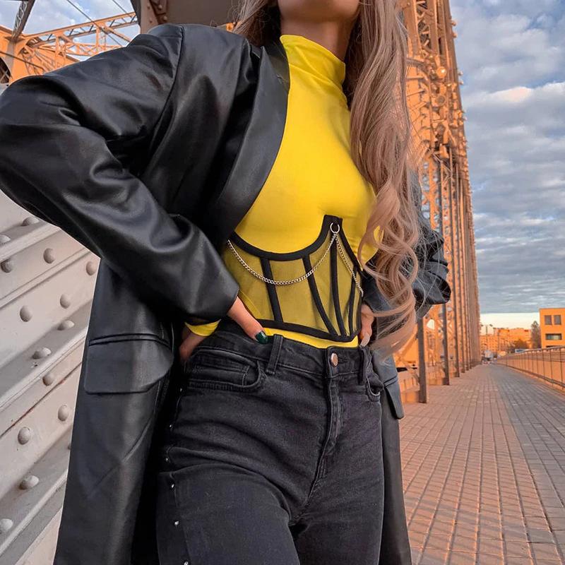 Belts Cummerbunds Punk Metal Chain Black Corset Mall Goth High Waist Corsets Harajuku Vintage Mesh See Through ShaperBelts, White
Belts Cummerbunds Punk Metal Chain Black Corset Mall Goth High Waist Corsets Harajuku Vintage Mesh See Through ShaperBelts, White