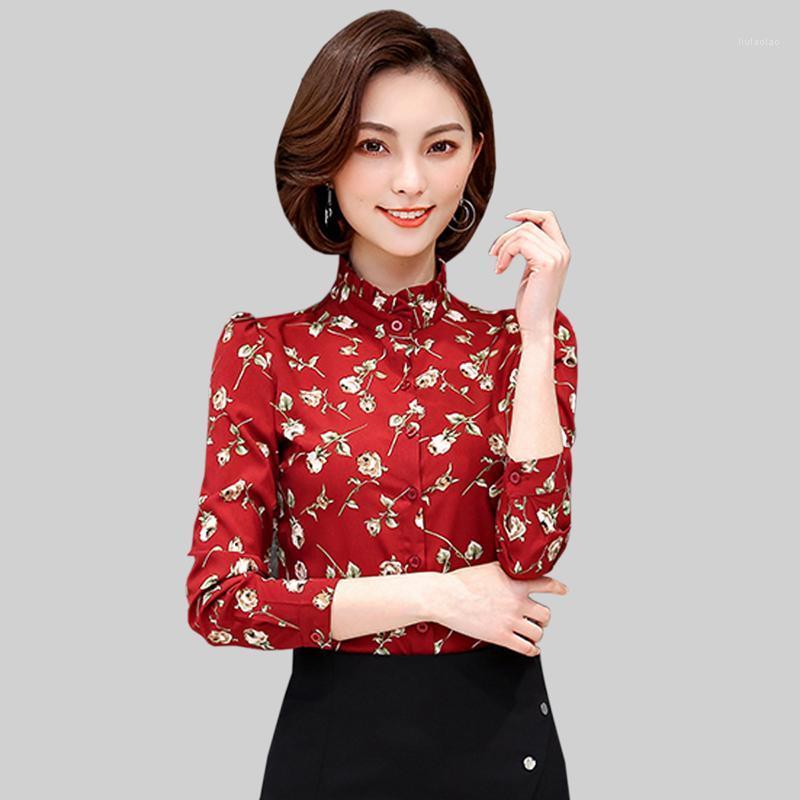 Women' Blouses & Shirts 2022 Spring Chiffon Floral Long Sleeve Women Elegant Stand Large Size Summer Casual Print
Women' Blouses & Shirts 2022 Spring Chiffon Floral Long Sleeve Women Elegant Stand Large Size Summer Casual Print
