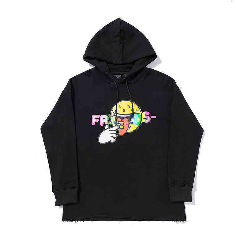 Sweatshirts Hoodiemens hooded vlones big V rainbow smiling face fashion and women' versatile loose hooded sweater hoodies jackets coats, White
Sweatshirts Hoodiemens hooded vlones big V rainbow smiling face fashion and women' versatile loose hooded sweater hoodies jackets coats, White