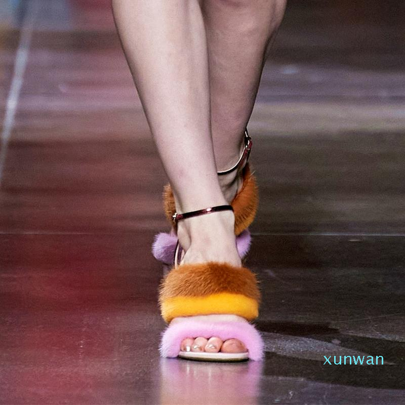 2022-Sandals Women Fur Fluffy Female Fashion Sexy Transparent Crystal Wedges Slippers Peep Toe Slides Shoes High Heels Big Size 34-43, Blue
2022-Sandals Women Fur Fluffy Female Fashion Sexy Transparent Crystal Wedges Slippers Peep Toe Slides Shoes High Heels Big Size 34-43, Blue