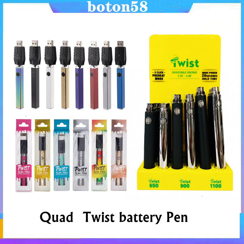 Twist ooze Battery Preheat 350mah 500mah 650mah 900mah 1100mah Display Box Variable Voltage 510 thread Vape
Twist ooze Battery Preheat 350mah 500mah 650mah 900mah 1100mah Display Box Variable Voltage 510 thread Vape