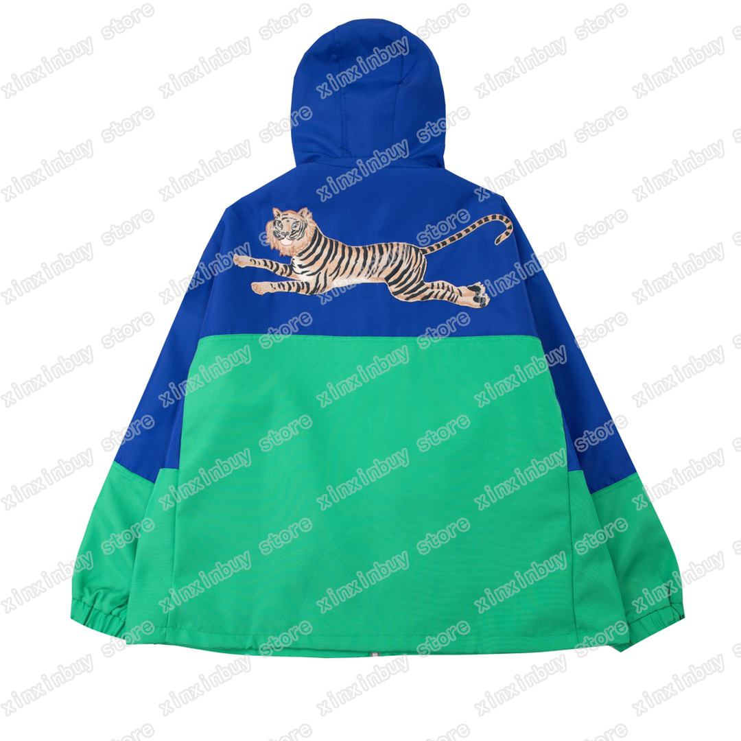 22ss Women designers Jackets Windbreaker Hooded Letter embroidery Tiger Applique streetwear Coats Outerwear long sleeve blue green S-L, Multi
22ss Women designers Jackets Windbreaker Hooded Letter embroidery Tiger Applique streetwear Coats Outerwear long sleeve blue green S-L, Multi