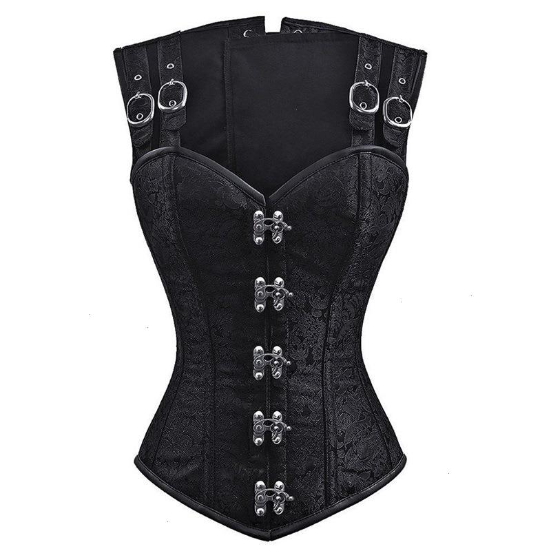 Overbust Corset Steampunk Waist Cincher Shaper Bustiers Punk Top Black Gothic Sexy Lingerie Women Burlesque Steel Boned Bustier
Overbust Corset Steampunk Waist Cincher Shaper Bustiers Punk Top Black Gothic Sexy Lingerie Women Burlesque Steel Boned Bustier
