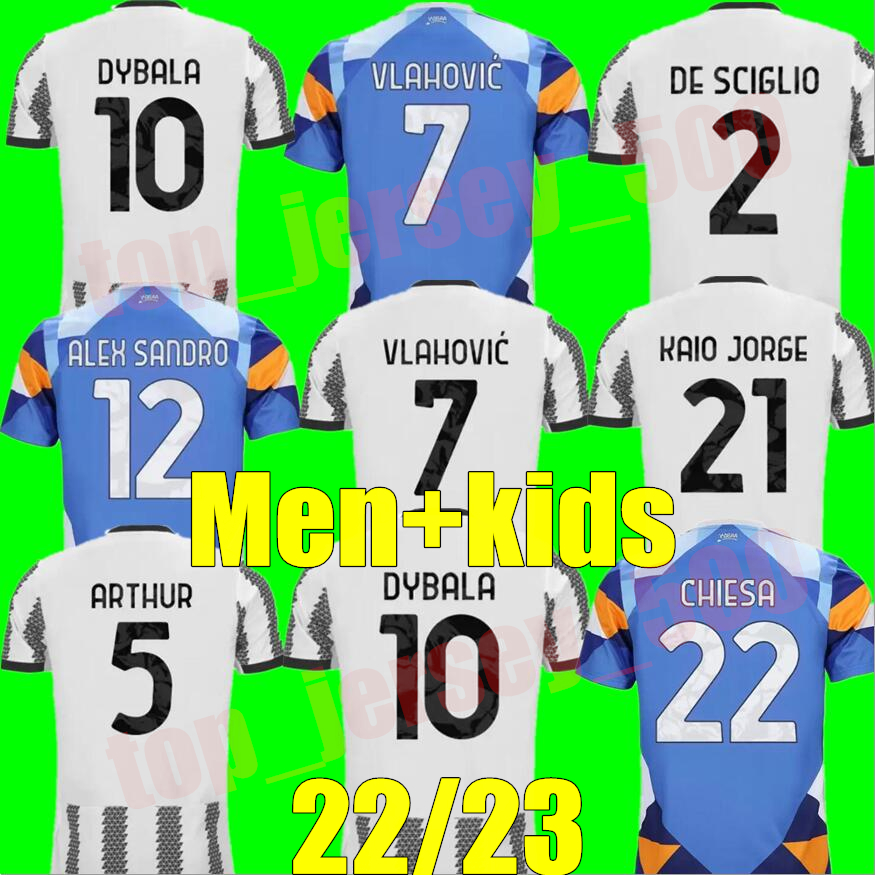 22 23 4TH KOBRA soccer jersey JUVE VLAHOVIC KEAN DYBALA MORATA 2022 2023 McKENNIE JUVENTUS RAMSEY DE LIGT LOCATELLI homen football shirt Men kids kit maillot uniforms