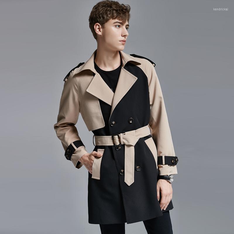 Men' Wool & Blends 2022 Medium Length Men Trench Luxury Contrast Color Double Breasted Mens Jackets And Coats Plus Size 6xl Slim Fit Male K, As pic
Men' Wool & Blends 2022 Medium Length Men Trench Luxury Contrast Color Double Breasted Mens Jackets And Coats Plus Size 6xl Slim Fit Male K, As pic