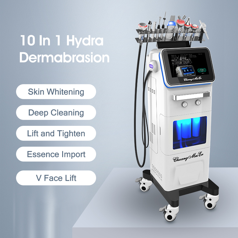 New All-round 10 In 1 Hydroelectricity Comprehensive Microdermabrasion Skin Management Tender Beauty Apparatus Deep Cleaning Skin Instrument
