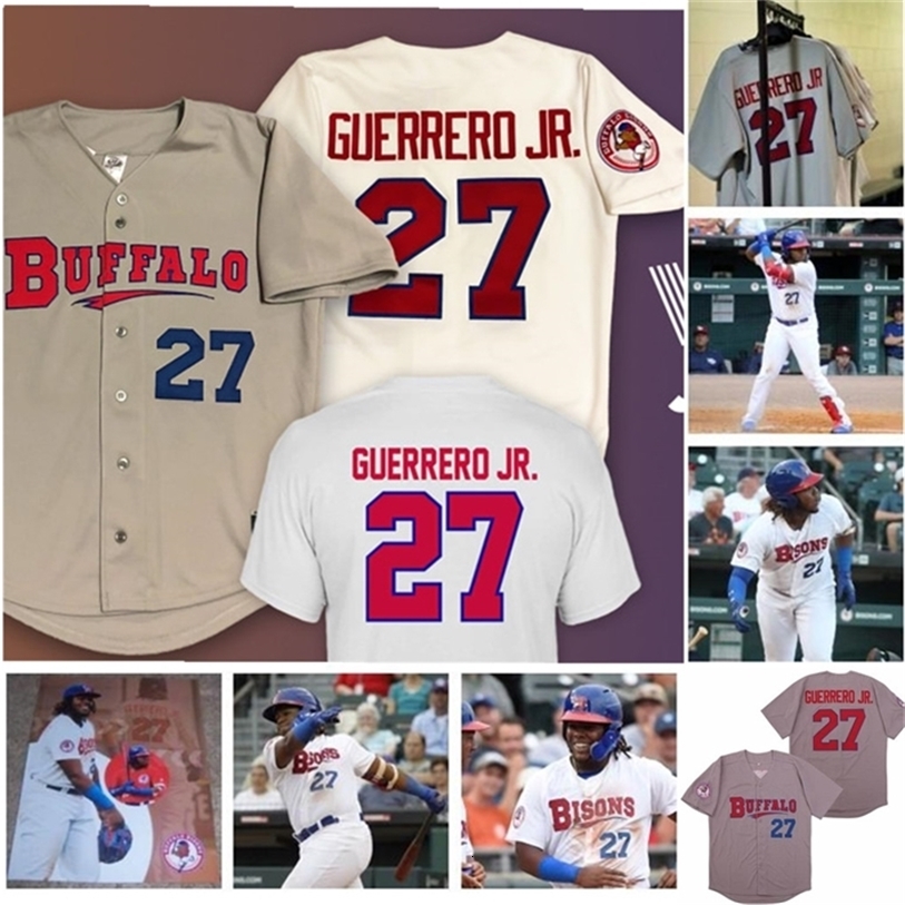 NiK1 Mens Buffalo Bisons Vladimir Guerrero Jr. Jersey Randal Grichuk Cavan Biggio Jonathan Davis Lourdes Gurriel Jr Eric Sogard Patterson, Grey youth s-xl
NiK1 Mens Buffalo Bisons Vladimir Guerrero Jr. Jersey Randal Grichuk Cavan Biggio Jonathan Davis Lourdes Gurriel Jr Eric Sogard Patterson, Grey youth s-xl