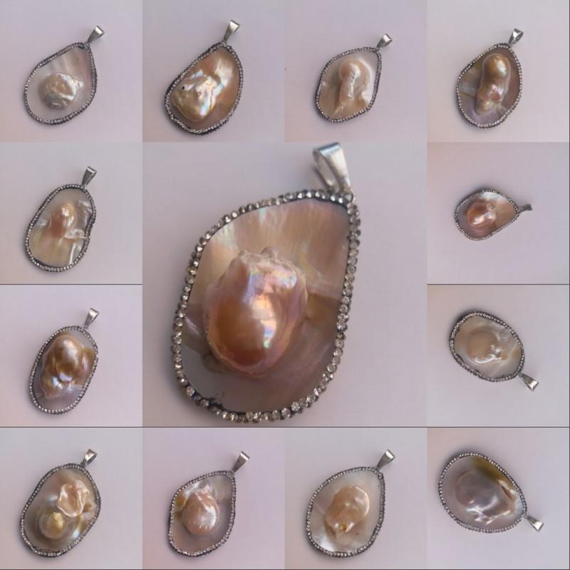 Pendant Necklaces 1Piece Fresh Water Pearl Necklace Accessories Natural Baroque Shell Shiny Rhinestones Fashion Women JewelryPendant
Pendant Necklaces 1Piece Fresh Water Pearl Necklace Accessories Natural Baroque Shell Shiny Rhinestones Fashion Women JewelryPendant
