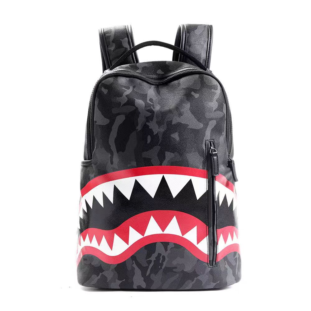 Designer-New trendy Leopard women lady backpack bags Shark teeth school backpack Polyester designer backpack with zipper pocket simple, Black
Designer-New trendy Leopard women lady backpack bags Shark teeth school backpack Polyester designer backpack with zipper pocket simple, Black
