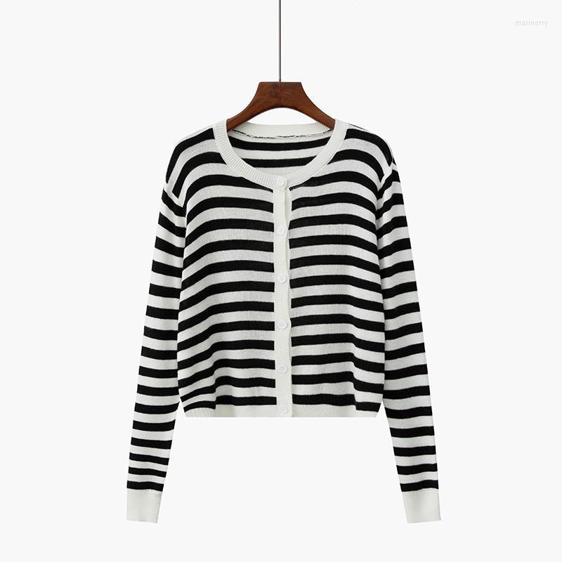 Women's Knits & Tees Abrini Long-sleeved Loose Sweater Outwear Cardigan Casual Holiday O-neck Cardigans Black Knitted Striped WomenWomen's M, Khaki
Women's Knits & Tees Abrini Long-sleeved Loose Sweater Outwear Cardigan Casual Holiday O-neck Cardigans Black Knitted Striped WomenWomen's M, Khaki