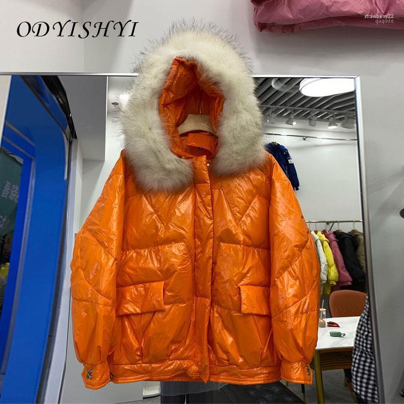 Women' Down & Parkas 2022 Winter Short Puffer Jacket Hooded White Duck Coat Shiny Korean Loose Fashion Wild Real Fur Collar Warm Women Outw
Women' Down & Parkas 2022 Winter Short Puffer Jacket Hooded White Duck Coat Shiny Korean Loose Fashion Wild Real Fur Collar Warm Women Outw