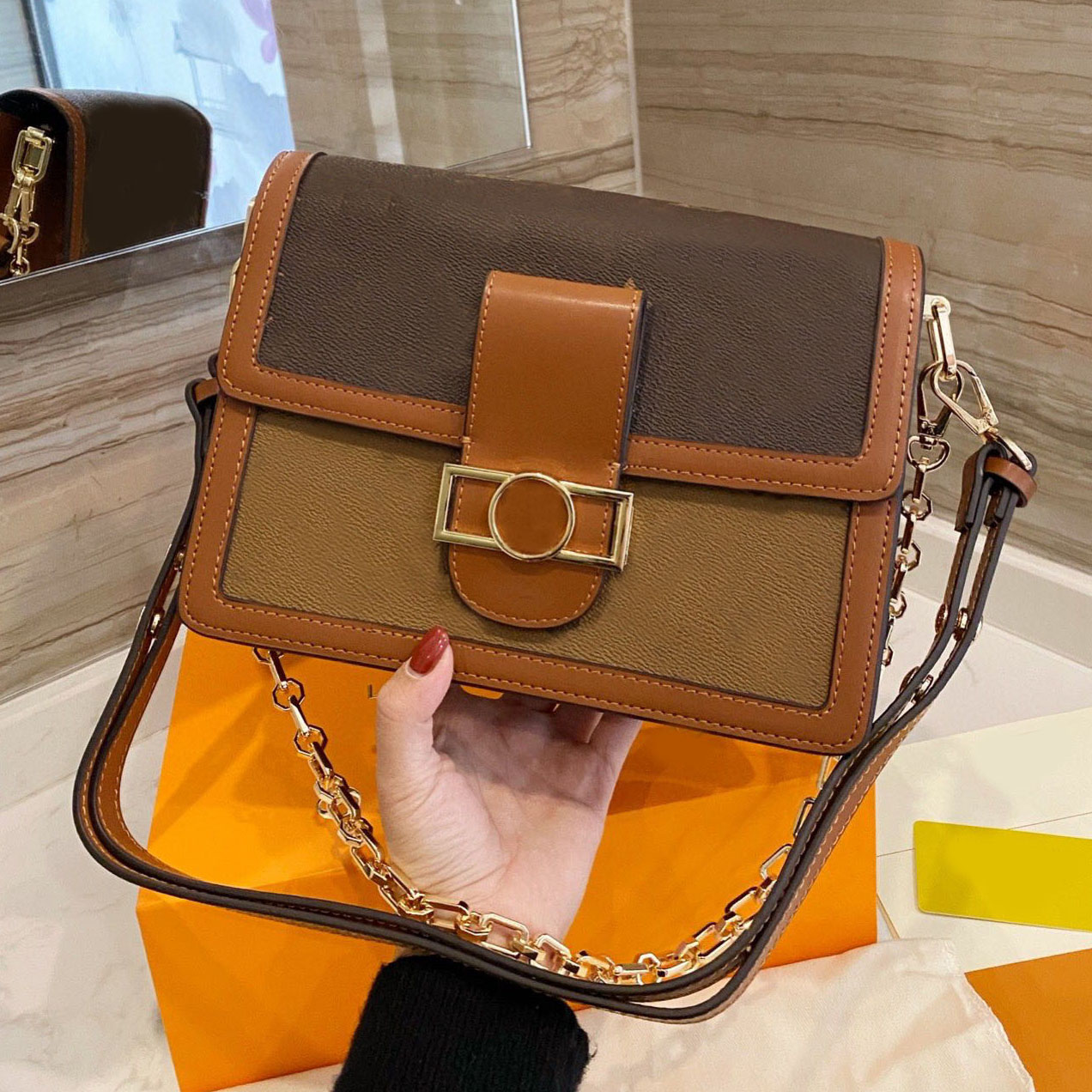 High Luxurys designer small square bag Classic top Quality Ladies 1955 handbag Women fashion mother cossbody purse handbags shoulder bags, Vip 
High Luxurys designer small square bag Classic top Quality Ladies 1955 handbag Women fashion mother cossbody purse handbags shoulder bags, Vip