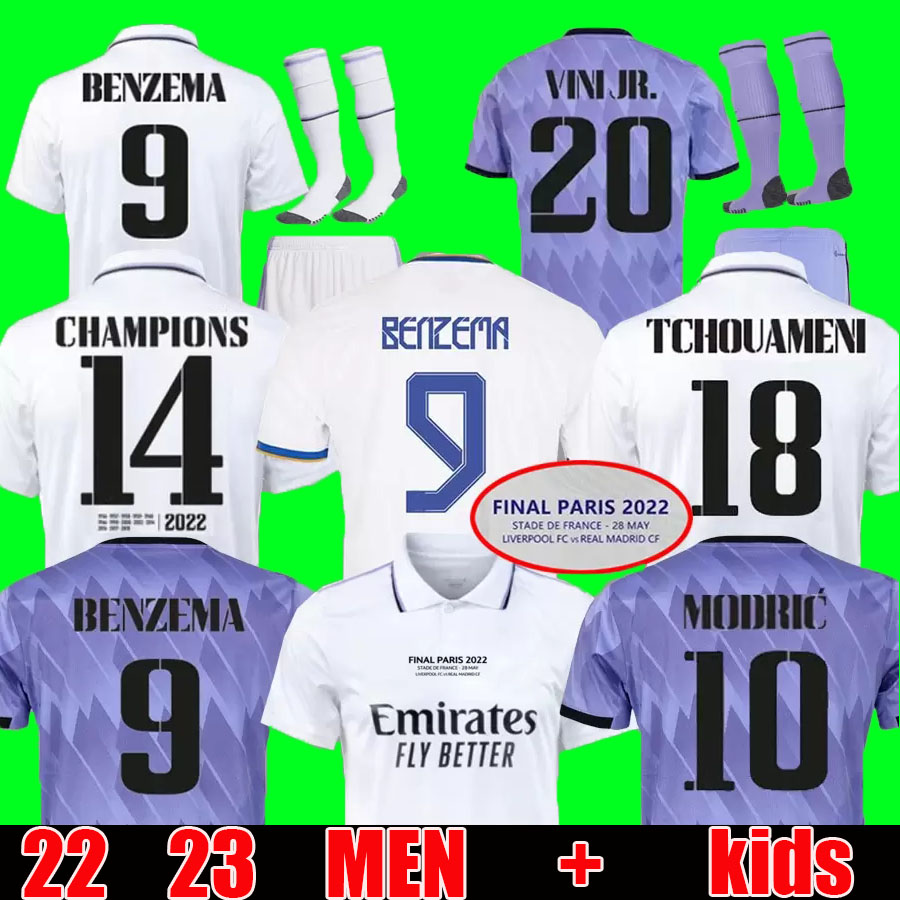 2023 BENZEMA Finals soccer jersey 21 22 23 football shirt Real Madrids CAMAVINGA ALABA MODRIC VALVERDE Fourth camiseta men kids 2021 2022 uniforms VINI JR TCHOUAMENI, 22 23 home aldult player ucl
2023 BENZEMA Finals soccer jersey 21 22 23 football shirt Real Madrids CAMAVINGA ALABA MODRIC VALVERDE Fourth camiseta men kids 2021 2022 uniforms VINI JR TCHOUAMENI, 22 23 home aldult player ucl