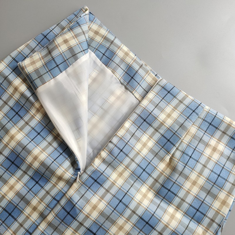 Summer Harajuku Plaid Pencil Skirts Womens High Waist Mini Lining With Shorts Korean Streetwear Vintage Sexy Skirt 220317