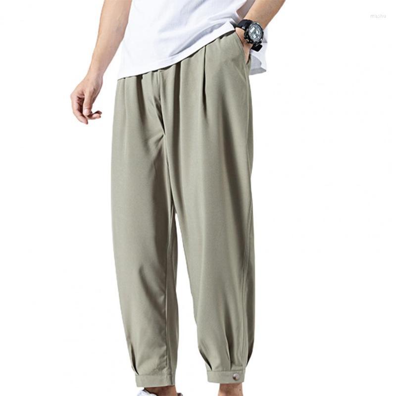 Men's Pants Summer Trousers Men Solid Color Ankle-length Elastic Waist Ankle Tied Oversize Sweatpants Sports Fitness StreetwearMen's, Black
Men's Pants Summer Trousers Men Solid Color Ankle-length Elastic Waist Ankle Tied Oversize Sweatpants Sports Fitness StreetwearMen's, Black