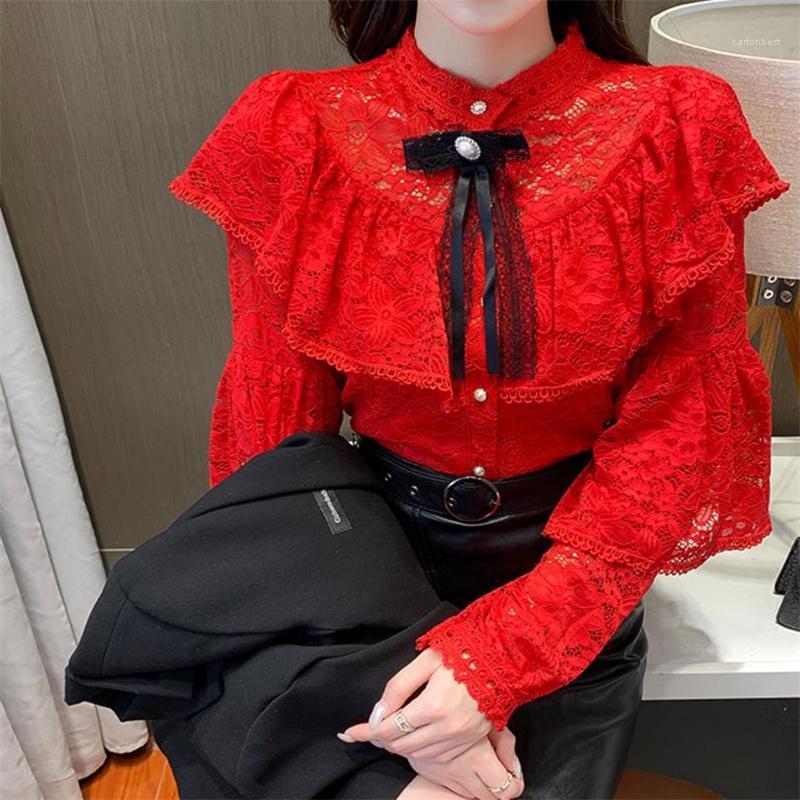 Women' Blouses & Shirts Woman Shirt Elegant Lace Ruffles Outdoor Casual Designer Ladies Tops Blusas Office BlousesWomen, Green
Women' Blouses & Shirts Woman Shirt Elegant Lace Ruffles Outdoor Casual Designer Ladies Tops Blusas Office BlousesWomen, Green