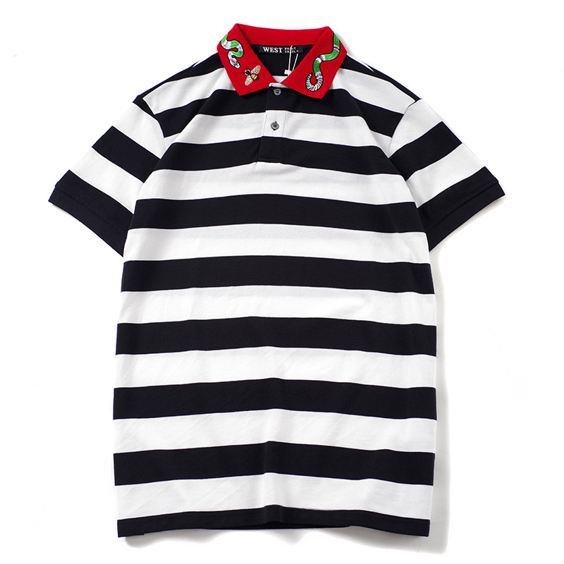High New Novelty Men Punk Embroidered bee Snake Fashion Polo Shirts Shirt Hip Hop Skateboard Cotton Polo Top Tee #a2
High New Novelty Men Punk Embroidered bee Snake Fashion Polo Shirts Shirt Hip Hop Skateboard Cotton Polo Top Tee #a2