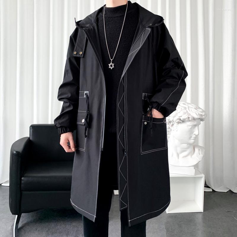 Men's Trench Coats Autumn And Winter 2022 Fashion Mid-length Hooded Windbreaker Jackets With Big Pockets Clothes Viol22, Black
Men's Trench Coats Autumn And Winter 2022 Fashion Mid-length Hooded Windbreaker Jackets With Big Pockets Clothes Viol22, Black